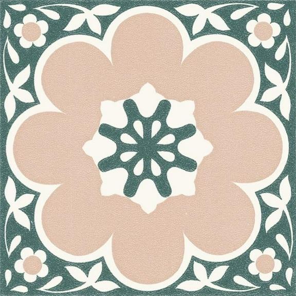 12 x 12 in. Daphne Pink Peel & Stick Floor Tiles