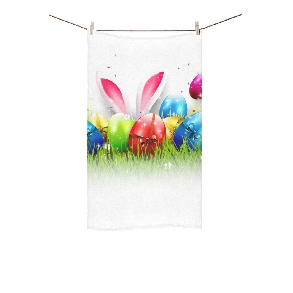 MKHERT Easter Bath Towel Hand Towel Shower Towel Washcloth 16x28 inch