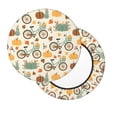 thumbnail image 2 of Fotbe Bicycle And Pumpkins Stool Covers Round,Waterproof Round Bar Stool Covers Bar Chair Covers Washable Stool Cushion Slipcover for 12-14 Inch Chair-12 inch, 2 of 7
