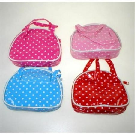 Bulk Buys 4. 5 inch Vinyl Poka Dot Coin Purse with Zipper - Case of 144