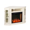 thumbnail image 2 of Claremont Smart Corner Fireplace with Storage - Ivory, 2 of 4