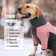 thumbnail image 2 of Mistaha Manteau Chaud en Molleton pour Chien avec Col Roulé et Quatre Pattes, Raccord Rose Gris, Taille g (YA002F031#), 2 of 6