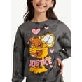 thumbnail image 3 of Girls Garfield X Justice Fleece Crewneck, Sizes XS - XLP, 3 of 8