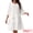 Whites, variant on DARING DIVA Chiffon 3/4 Sleeve Tiered Layered Flowy Dress S White