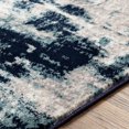 thumbnail image 6 of Livabliss Area Rugs for Living Room, 5ft Round Wanderlust Modern Blue Round Rug, Bedroom Dining Room Home Decor Stain Resistant Carpet (5'3" x 5'3"), 6 of 7