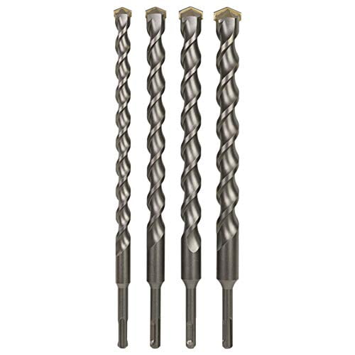 4-Piece 12 Inch SDS Plus Drill Bit Set, Carbide Tipped, Rotary Hammer Drill Bits for Brick, Stone, Concrete (5/8" x 12", 3/4" x 12", 7/8" x 12", 1" x 12")$$Tools & Hardware Other
