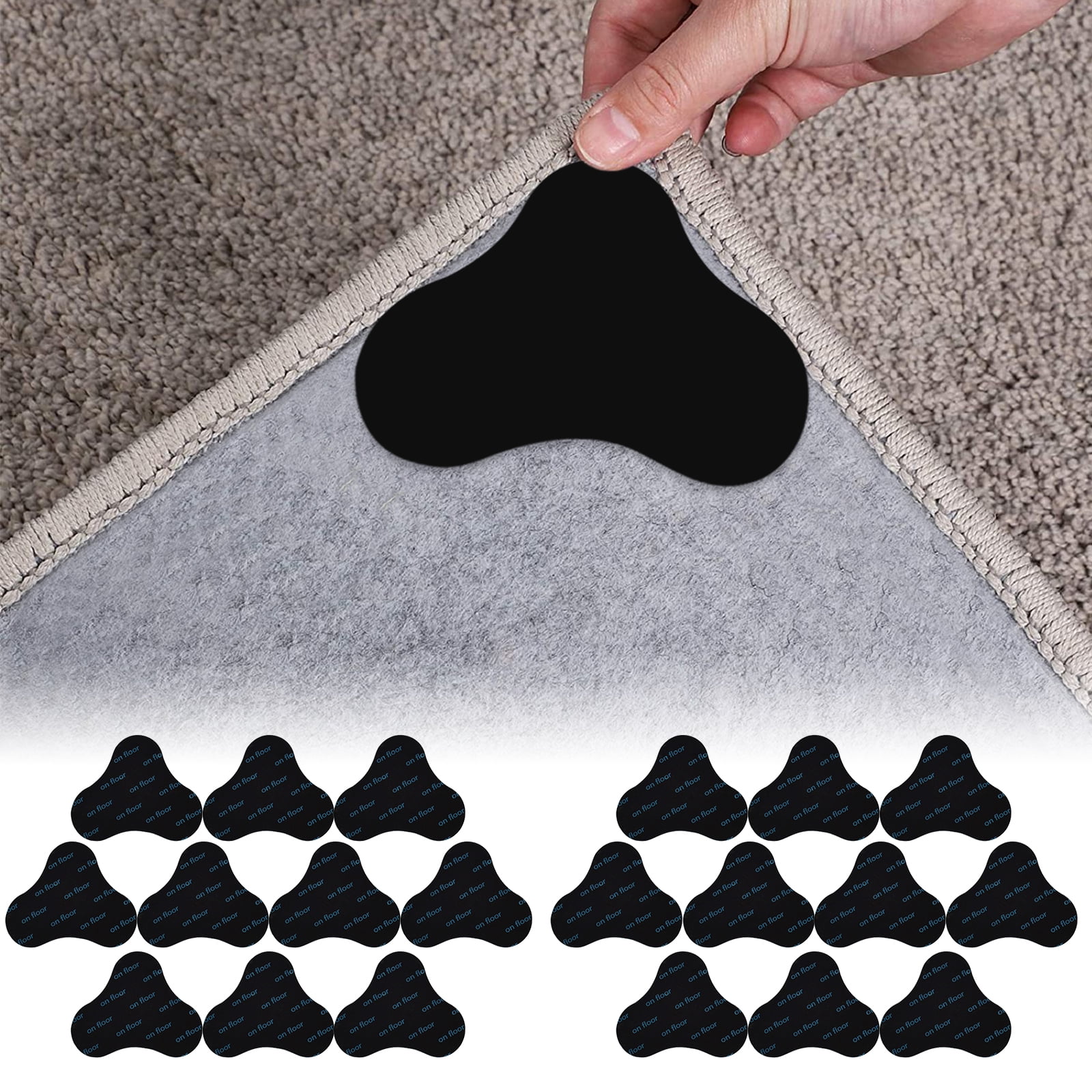 20 10pcs Rug Gripper Non Slip Tsv, How To Clean Rug Pad Residue From Hardwood Floors