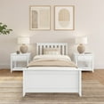 thumbnail image 2 of Plank+Beam Solid Wood Twin Bed Frame with Headboard, Classic Twin Size Adults Platform Bed, 2 of 9