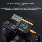 COMICA Microphone System,- Clip-on Mic Lavalier Clip-on Screen Vimo Q Wireless Ideal Presentations Live + 4pcs Screen 200m Noise Wireless Lavalier + Box 16h Duration Receiver + Reduction - Ideal