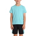 thumbnail image 3 of Tank Top Set for Girls, Solid Color Bubble Ruffle Trim Round Neck and Shorts 2-Piece Summer Casual Outfit for Kids, 3 of 5