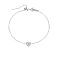 thumbnail image 1 of Heart Layer Anklet Female Letters Chain Silver Anklet For Women Initial 26 For Women Anklet Anklet Summer Jewelry Anklet For Women Matching Rings Leather Strap Anklets for Women Ring 13 Ring 24, 1 of 4