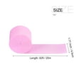 thumbnail image 2 of Unique Bargains Crepe Paper Streamer Decor 82ft Long 1.77 Inch Wide, Light Pink 5 Pack, 2 of 5