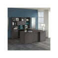 thumbnail image 2 of Office 500 72W U Shaped Desk with Hutch in Storm Gray - Engineered Wood, 2 of 8