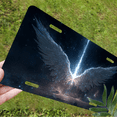 thumbnail image 5 of 1 Pcs 2D Flat License Plate Covers & Frames, Wings in Space For Decorative Front, Waterproof For Decoration Aluminum License Plate Covers & Frames Cover For Men Women, 12" X 6", 5 of 6