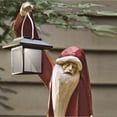 thumbnail image 2 of Birdeem Santa and Snowman Sculpture with Solar Lantern, 2 of 3