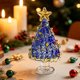 thumbnail image 5 of Mini Handmade Glass Christmas Tree Ornament Small Desktop Crystal Xmas Tree Table Decor For Decoration, 5 of 6