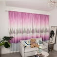 thumbnail image 6 of HDWUEN Sheer Window Curtains with Leaves Blackout Bathroom Living Room Curtain Window Voile Drape Valance 1 Panel Pink, 6 of 9