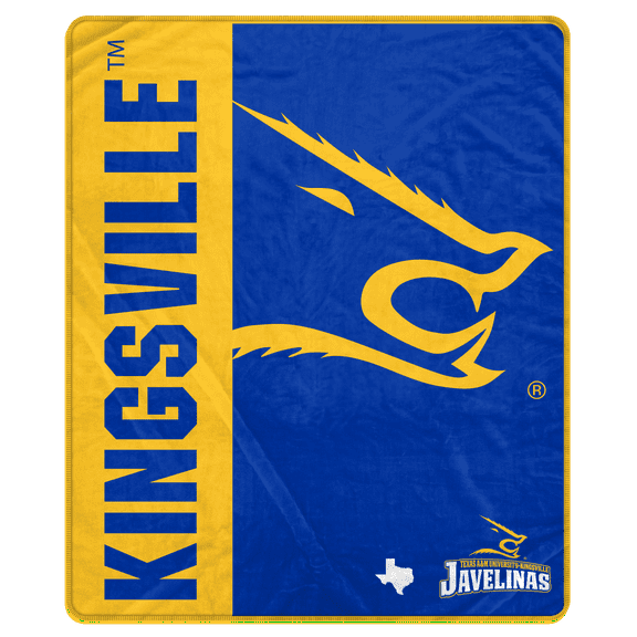 NCAA Texas A&M Kingsville Javelinas 50x60 Inch Ultra Soft Tailgate Throw