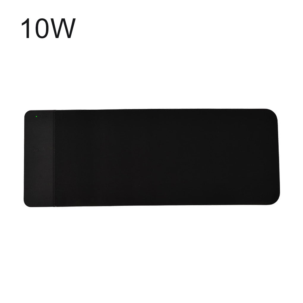 Extended RGB Gaming Mouse Pad with 10W Wireless Charger Non-Slip Rubber Base Desk Mat 31.5 X 12 Inches 14 Color LED