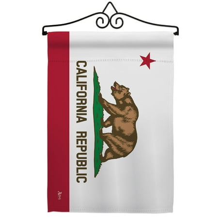 California Garden Flag Set States 13 X18.5 Double-Sided Yard Banner