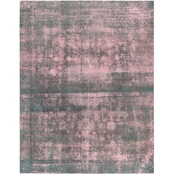 Pasargad Home Overdyes Collection Hand-Knotted Wool Area Rug- 8'10" X 11' 6"