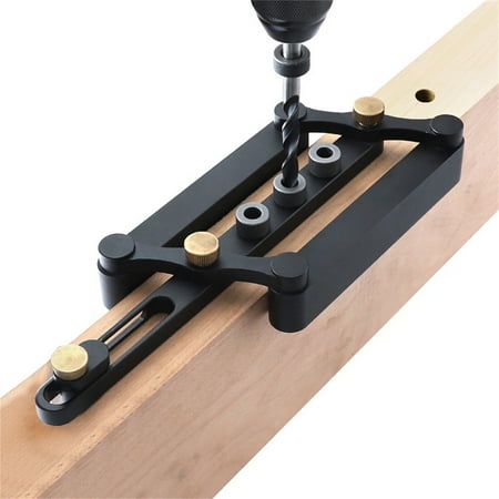 

BMForward Hole- Drill Guide Kit 6061 Aluminum Brass Punch Locator Carpentry Carpenter