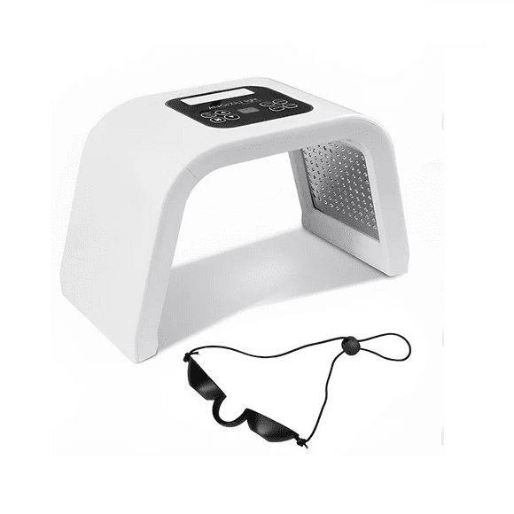 Máquina Terapia Facial Con Luz Led 7 Colores Cuidado De Piel blanco