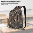 thumbnail image 7 of Xoenoiee Deer Forest Hunting Camouflage Print Kids School Backpack Bookbag Casual Travel Daypack School Backpack for Teens Boys Middle School Laptop Backpack with Zippe Pocket and Adjustable Straps, 7 of 7