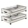 thumbnail image 4 of DELAMU 2-Pack Underbed Storage Boxes | Silent Wheels | Dustproof ​​Clear Window | Drawer Lightweight Bin | Easy Organizer for Apartments/Dorm/Bedroom, 4 of 10