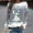 Grey, variant on Tetras Christmas Top for Women,Christmas Women Fashion Casual Print Round Neck Loose Long Sleeve Tops,Blouse Sweatshirts