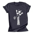 thumbnail image 3 of Birdeem T-Shirts Imprimés pour Femmes et Filles, Manches Courtes, Col Rond, Blouse, 3 of 6