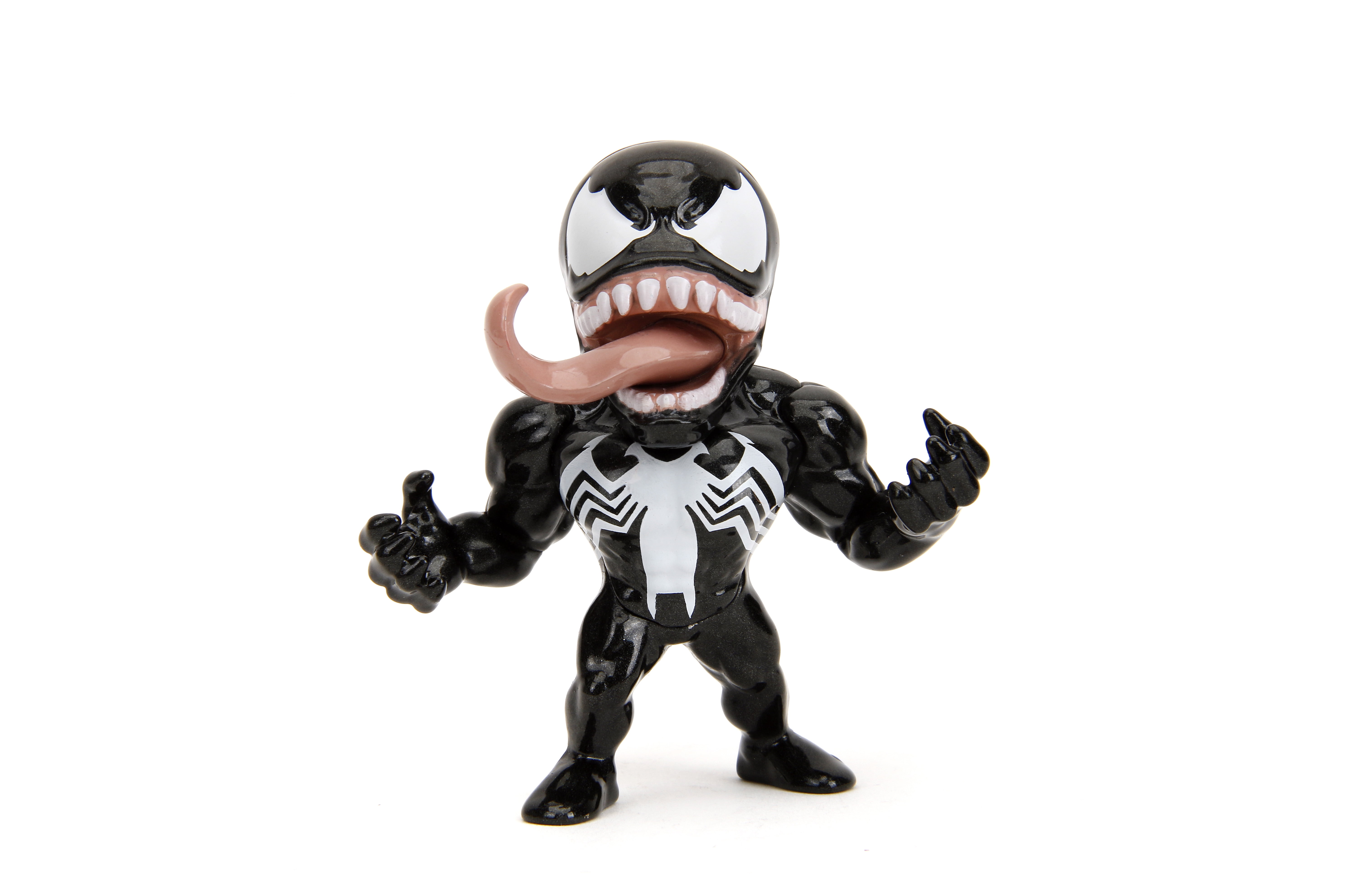 Jada Spider-Man 2.5" Metalfigs 4 Pack – Classic Spider-Man, Miles Morales Hoodie, Venom, Spider-Man 2099 – Collectible Figures, Wave 2 – Ages 8+