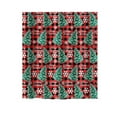 thumbnail image 1 of Wzzjkit Rideau de Douche en Polyester Imprimé Flocon de Neige Hiver Noël Salle de Bain, 1 of 3