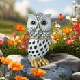 thumbnail image 4 of MZCPSYHA Solar Owl Outdoor Lights Hollow Resin Owl Statue For Garden Patio Yard Decor Waterproof Auto Solar, 4 of 9