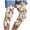 #02Yellow, variant on ZVAVZ Yoga Pants Women,Ladies Vinatge Floral Print Leggings Elastic Waist Knee Length Capris Pants Summer Loose Dailywear Yoga Pant on Sale Gray,S