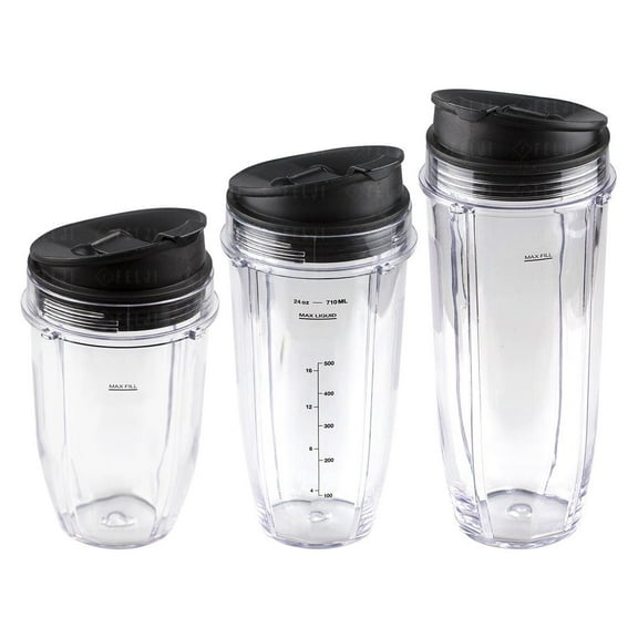 Nutri Ninja 18 24 32 oz Cups with Sip & Seal Lid Replacement Model 427KKU450 483KKU486 407KKU641 408KKU641
