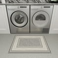 thumbnail image 5 of Ottomanson Border Indoor Doormat 2'3" x 3' - Non Slip Low Pile Area Rug for Entryway, Light Gray, 5 of 11