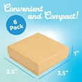 thumbnail image 6 of Prestige & Fancy Luxury Kraft Jewelry Boxes, Cotton-Filled Cardboard Gift Boxes with Lids for Bracelets, Earrings, and Small Accessories, 3.5 x 3.5 x 1 in, 6-Pack, 6 of 8