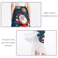 thumbnail image 2 of Santa Claus Stylish Chiffon Beach Dress with Polyester Straps for Women - Beach Skirt for Summer Vacations, 2 of 6