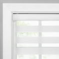 thumbnail image 6 of Eclipse Zebra Shades, Cordless Roller Shades, Light Filtering Window Shades, 34 in Wide x 72 in Long, White, 6 of 9