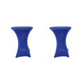 thumbnail image 1 of Justharion Housse de Table Haute Extensible Résistante aux Taches Polyvalente et Facile à Entretenir Bleu 2Set, 1 of 6