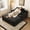 Black, variant on ODUWA Oversized Indoor Chaise Lounge Chair, Deep Seat Upholstered Sofa Bed with Pillows, Soft Cloud Lounger for Living Room Bedroom