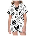 thumbnail image 5 of WEAIXIMIUNG Children's Leisure Printed Button Collar Short Sleeved Top Shorts Pajama Set 100, 5 of 5