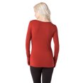 thumbnail image 2 of Thumbhole Boat Neck Top, 2 of 3