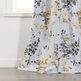 thumbnail image 5 of PrimeBeau Blackout Room Darkening Thermal Insulated Curtain Grommet Panels, Vintage Classical Floral Printing, 52" W x 84" L, 5 of 5