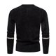 thumbnail image 5 of Primavera y otoño de los hombres Nuevos hombres jóvenes Prendas de punto Slim Fit Cuello redondo Suéter Suéter Camisa de fondo de color sólido informal Suéter de gran tamaño Pompotops oipoqjl39982, 5 of 5