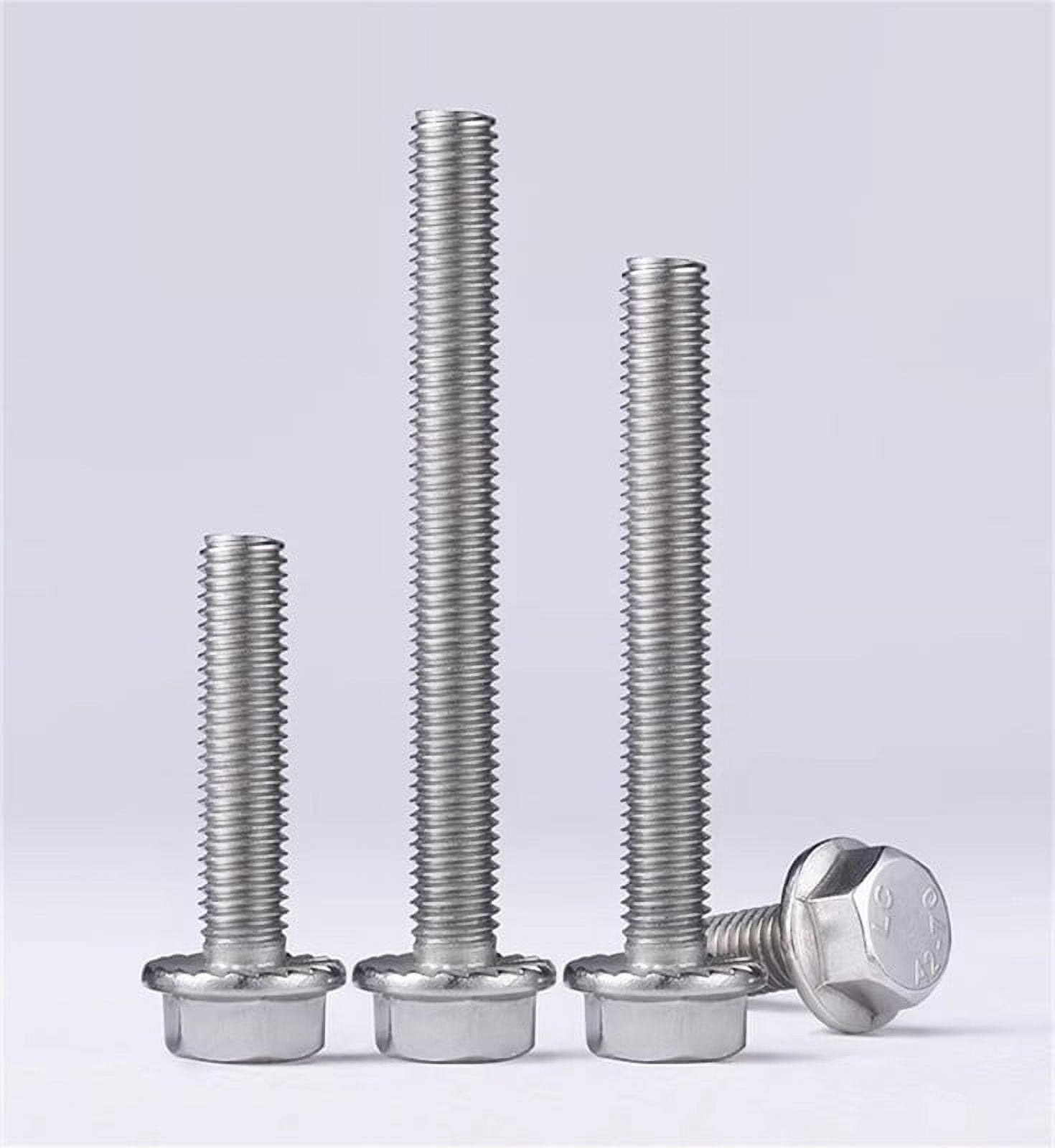 Lot De 5 Vis à 6 Pans Avec Collerette (Flange) M8 X 18mm - Acier Inoxydable 304