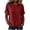 04# Red, variant on Women's Linen Tops Crew Neck Short Sleeve Relaxed Fit Solid Color Stretchable Summer Loose Dolman Drop Shoulder Blouse Casual Party Tunic Top S-2XL