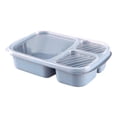 thumbnail image 2 of Limited time offer!Lunch Box Reusable 3-Compartment Plastic Divided Food Storage Container Boxes, 2 of 3