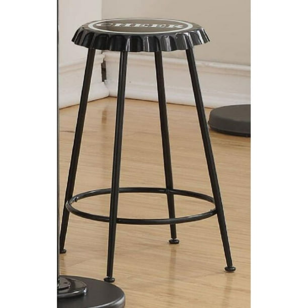Barstools With Footrest Counter Height, Round Metal Counter Height Stools